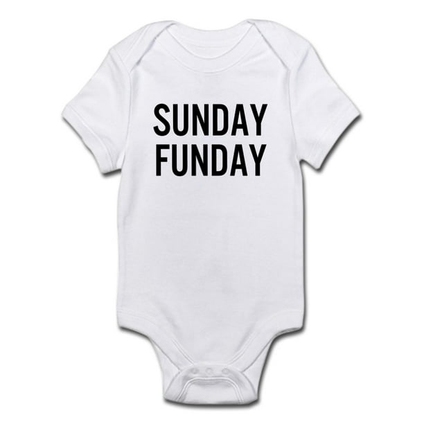 CafePress Sunday Funday Vintage Body Suit Baby Bodysuit 